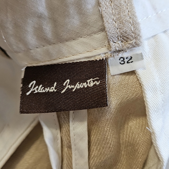 ISLAND IMPORTER 100% linen cozumel pant In Natural Khaki. Size 32 - Picture 2 of 15